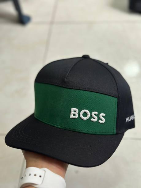Gorra negra y verde bordado BOSS Hugo